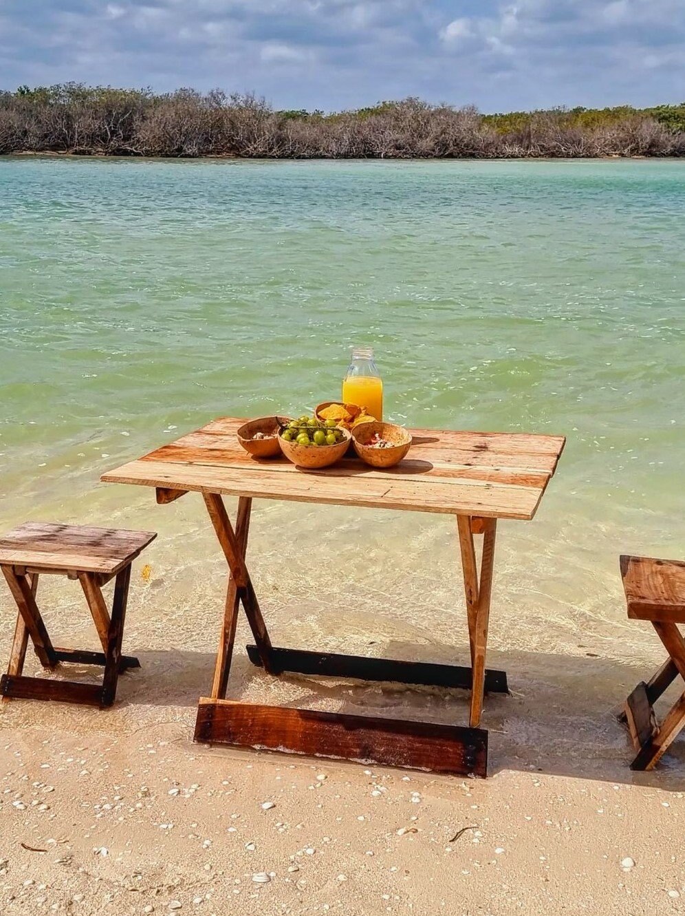 ¿Es seguro el picnic en medio del mar en Sisal para niños?